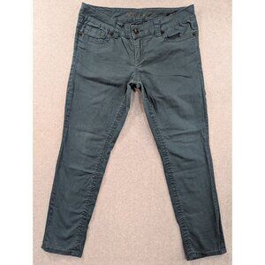 Seven 7 Jeans Womens Size 12 Green Skinny Stretch Comfort Tapered Leg